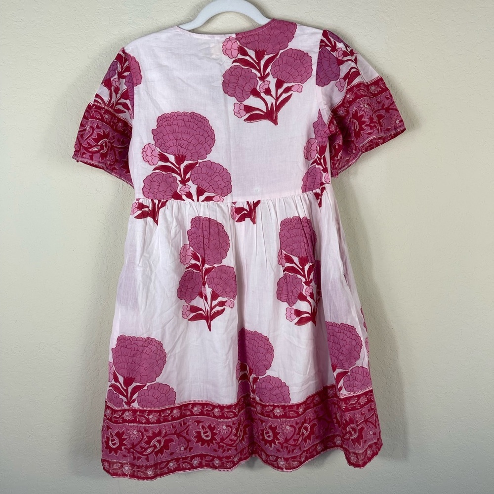 Sohana Block Print Cotton Floral Mini Dress Size XS NWT - Picture 10 of 12